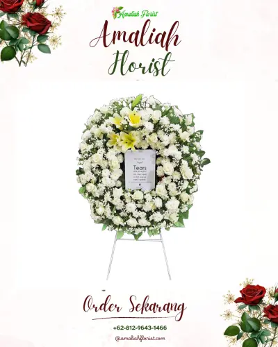 Krans Bunga Duka Cita di Sumur Putri